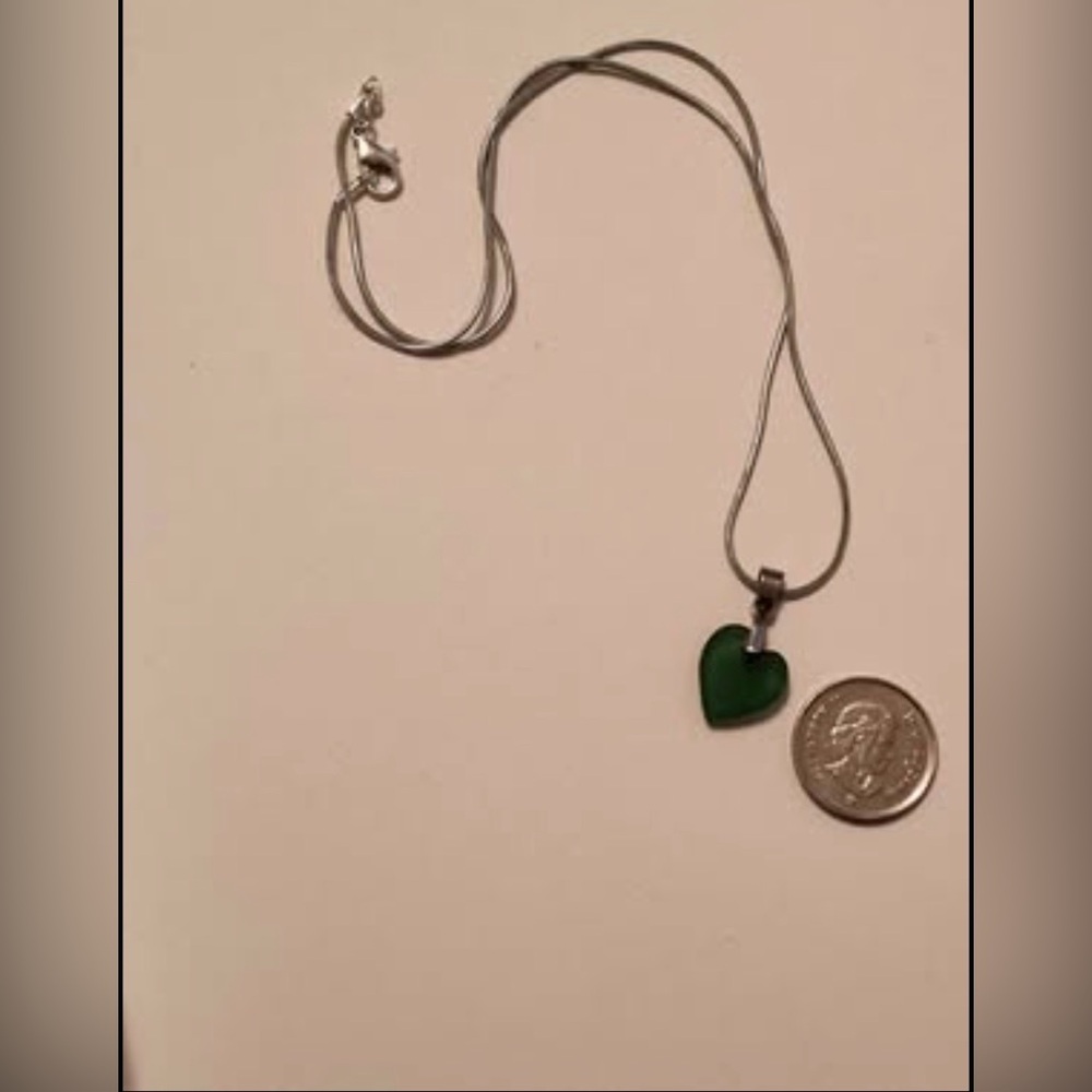 Genuine  Seaglass Pendant Necklace